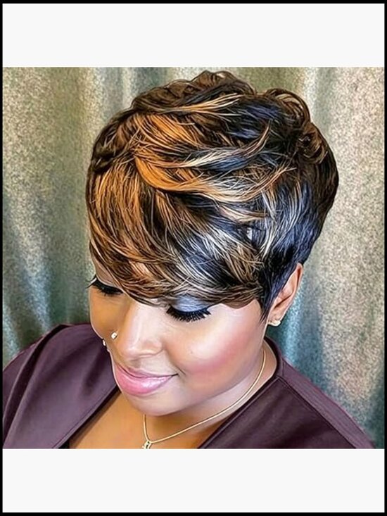 Short Pixie Cut Wig Human Hair Glueless Natural Look Daily Wear Breathable main image 7